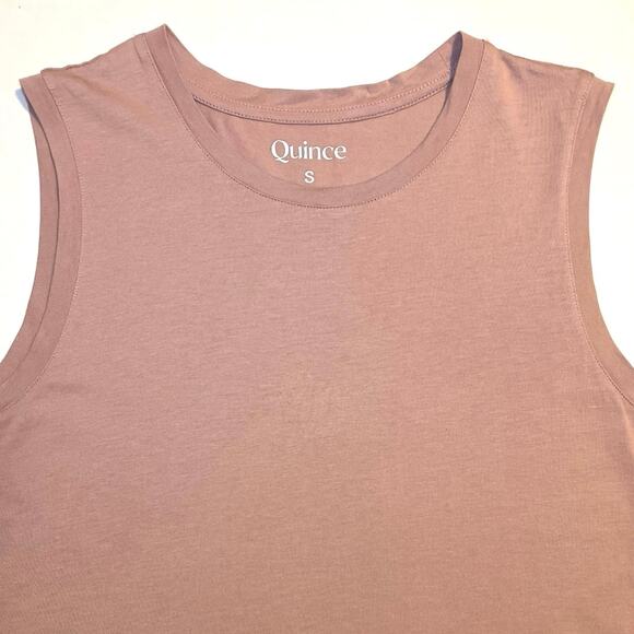 Quince Modal Muscle Tank Womens Size S Dark Taupe Soft Everyday Layer Casual - Picture 2 of 10
